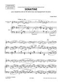 Sonatine For Alto Saxophone & Piano additional images 1 2