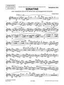 Sonatine For Alto Saxophone & Piano additional images 1 3