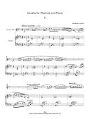 Sonata: Clarinet & Piano (Clifton) additional images 1 2
