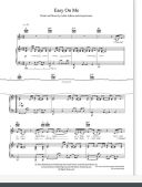 Adele Adkins : Easy On Me - Guitar, Piano, Voice - Faber Digital additional images 1 2