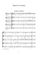 Mass For Five Voices: Vocal Score (S&B) additional images 1 2