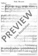Beethoven, Ludwig van : 6 Menuetti,  - 2 Violins and Bass (Violoncello), Piano ad libitum - Schott D additional images 1 2