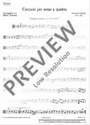Gabrieli, Giovanni : Canzoni, per sonar a quattro - various instruments (SATB); basso continuo ad li additional images 1 2