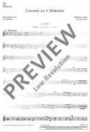 Locke, Matthew : Consort, zu 4 Stimmen - 4 recorders (SATB) or strings - Schott Digital additional images 1 2