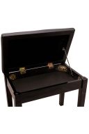 Montford: Black Piano Bench/Stool With Storage additional images 1 2