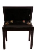Montford: Black Piano Bench/Stool With Storage additional images 2 1