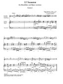 12 Sonatas Vol.1 (1-4) Recorder And Piano additional images 1 2