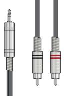 Audio Cable 1.5m  3.5mm To 2X RCA Phono additional images 1 1