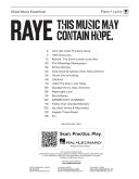 Raye: This Music May Contain Hope: Piano Vocal And Guitar additional images 1 2