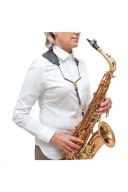 BG Zen Saxophone Strap: Metal Coated Snap Hook BGS73YMSH additional images 1 2