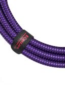 Kirlin Guitar Lead 3m/10f Fabric Purple Straight Jacks additional images 1 3