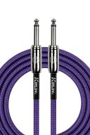 Kirlin Guitar Lead 6m/20f Fabric Purple Straight Jacks additional images 1 1