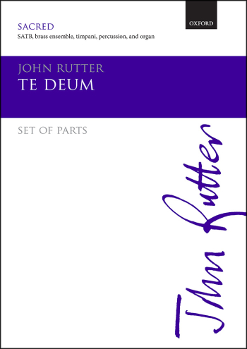 Rutter: Te Deum Set of parts for the brass accompaniment  (OUP DIGITAL)