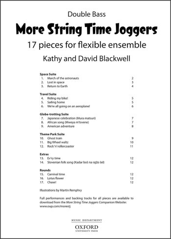 More String Time Joggers: Double Bass Part: 17 Pieces Flexible Ensemble: Bk&cd (OUP)