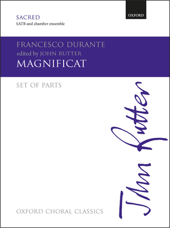 Durante: Magnificat: SATB & chamber ensemble: Set of parts (OUP DIGITAL)