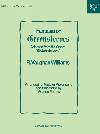 Vaughan Williams: Fantasia On Greensleeves: Viola Or Cello & Piano (OUP DIGITAL)