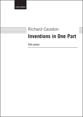 Causton: Inventions in One Part for piano solo (OUP) Digital Edition