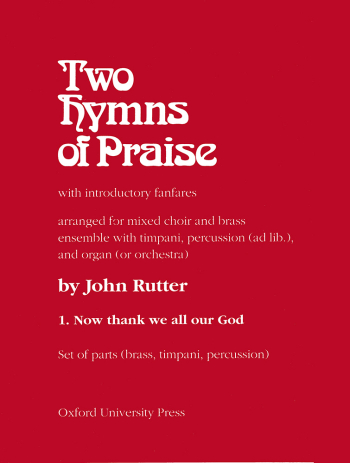 Rutter: Now thank we all our God Festival hymn with introductory fanfare for SATB (OUP DIGITAL)