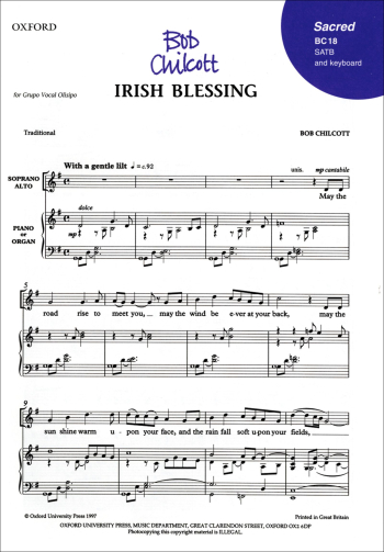 Chilcott: Irish Blessing: Vocal SATB  (OUP) Digital Edition