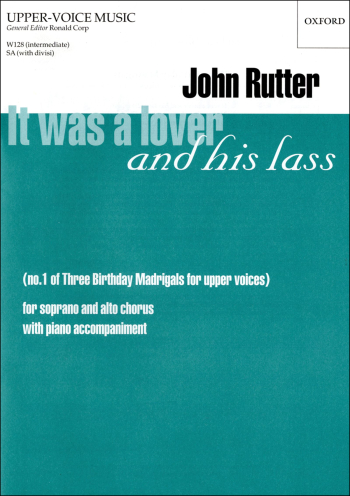 Rutter: It Was A Lover & His Lass Vocal SA (OUP) Digital Edition