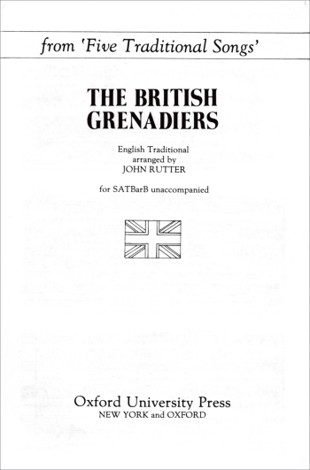 Rutter: The British Grenadiers for SATBarB unaccompanied (OUP) Digital Edition