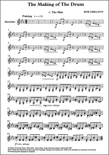 Chilcott: The Making of the Drum for SATB and percussion instruments  (OUP) Digital Edition