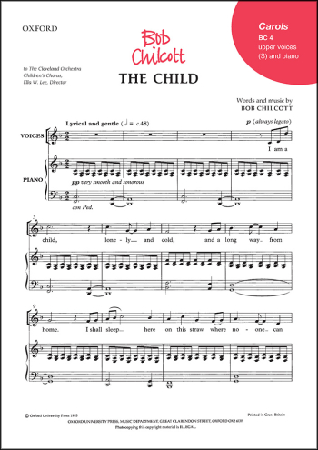 Chilcott: The Child: Vocal Unison & piano (OUP) Digital Edition