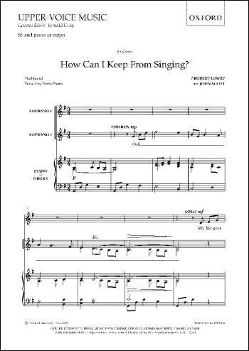 Scott: How Can I Keep From Singing? Vocal Ssa (OUP) Digital Edition