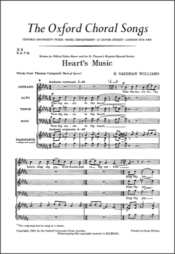 Vaughan Williams: Heart's Music for SATB (OUP DIGITAL)