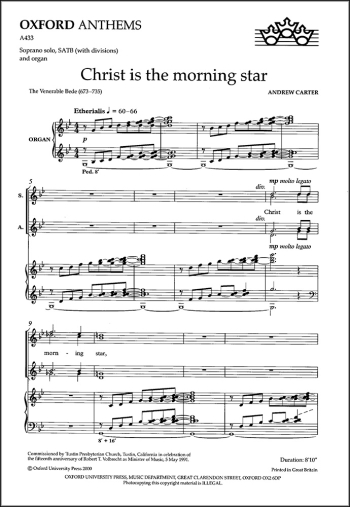 Carter-christ Is The Morning Star-vocal-satb (OUP DIGITAL)