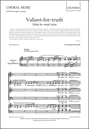 Vaughan Williams: Valiant For Truth: SATB And Piano Introduction: Vocal (OUP DIGITAL)