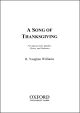 Vaughan Williams: A Song of Thanksgiving for soprano solo, speaker, SATB chorus,  (OUP DIGITAL)