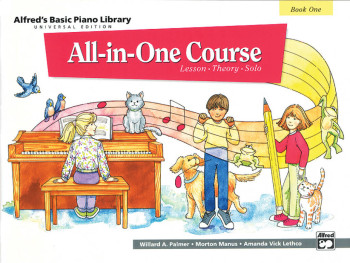 Alfred's Basic Piano All In One Course Book 1