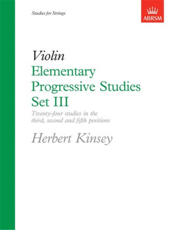 Elementary Progressive Studies Set III Violin (ABRSM)