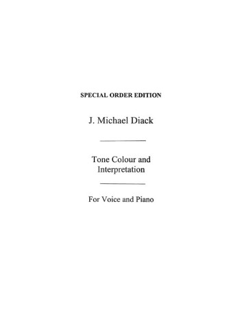 Vocal Exercises On Tone Colour And Interpretation