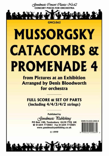 Catacombs And Promenade 4 From Pictures At An Exhibi Orchestra Score And Parts