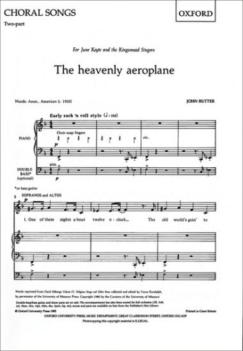 Heavenly Aeroplane The: Vocal 2pt (OUP)
