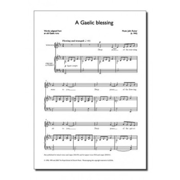 Gaelic Blessing: Vocal: Unison & Piano