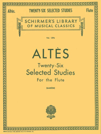 26 Selected Studies For THe Flute (Schirmer)