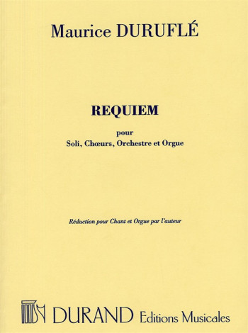 Requiem Op.9 Vocal Score (Durand)