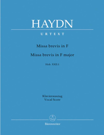 Missa Brevis In F Major Hob. Xxii:  1: Vocal Score (Barenreiter)
