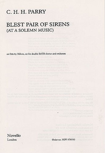 Blest Pair Of Sirens (8 Part SSAATTBB): Vocal Score