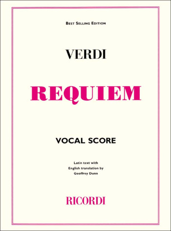 Requiem Vocal Score Latin Text With English Translation (Ricordi)