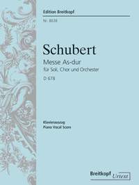 Mass In Ab Major D678: Vocal Score (Breitkopf)