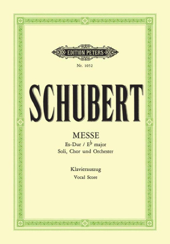 Mass Eb Major D950 No.6 : Vocal Score (Peters)