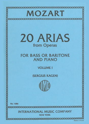 20 Arias Vol.1 Bass Or Baritone Voice (International)