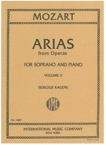 Arias Vol.2: Soprano Voice And Piano (International)