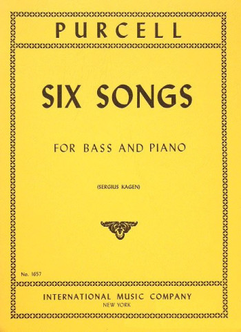 6 Songs: Vocal: Bass and Piano