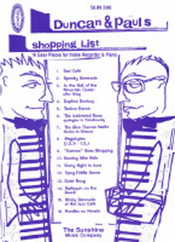 Duncan And Pauls Shopping List: Treble Recorder and Piano