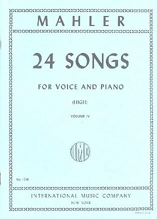 24 Songs High Voice Vol.4: Vocal (International)